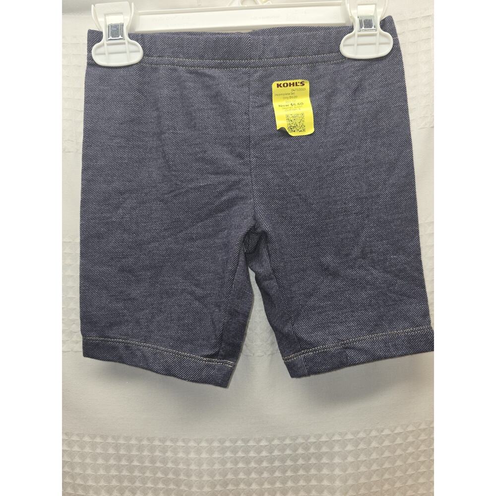 Carter Kids Girls Biker Shorts Size 5 Blue Denim Look